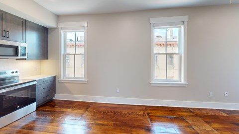 Floor plan for 1 bed, 1 bath, 486 sqft